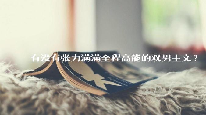 有没有张力满满全程高能的双男主文?